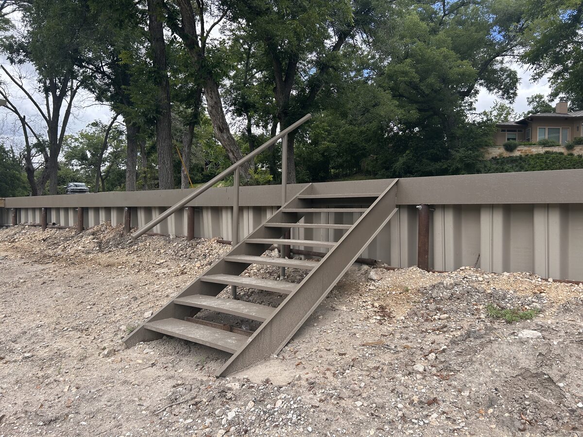 Waterfront construction on Lake Placid